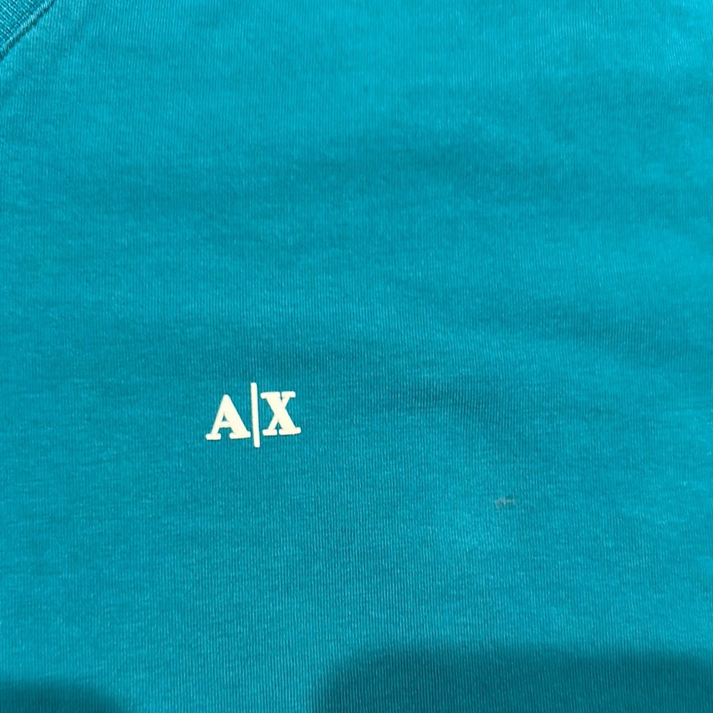 Armani Exchange Blue Short Sleeve Tee - Picture 2 of 5